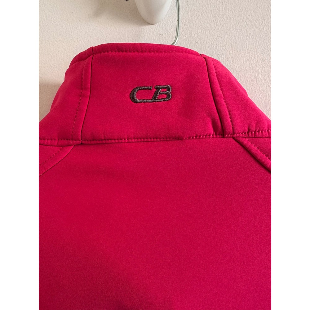 CB Sports Womens Berry Pink Softshell Fleece Lined Full Zip Jacket Large - Picture 10 of 10